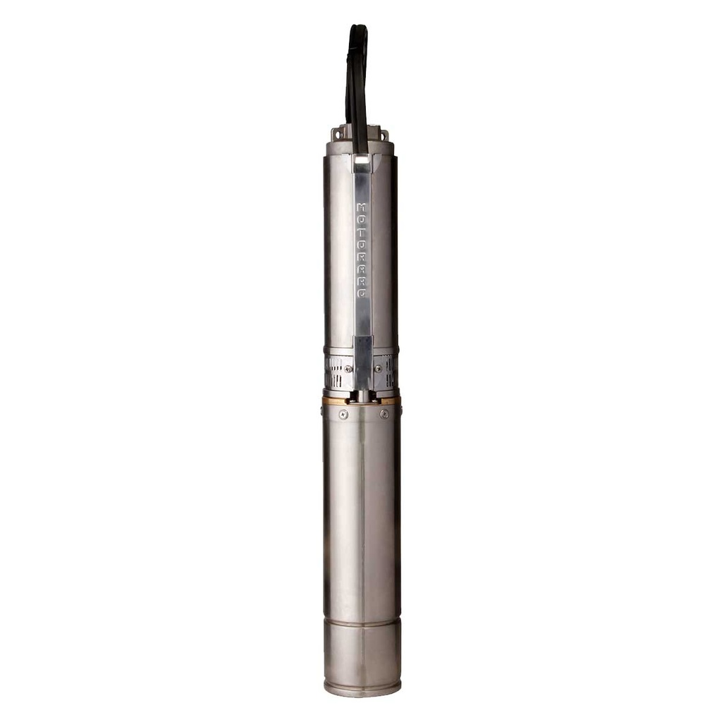BOMBA SUMERGIBLE DE POZO MOTORARG 4 PULGADAS MODELO SUB4 100 M DE ARRANQUE DIRECTO - 1 HP - 55 MTS - 220V