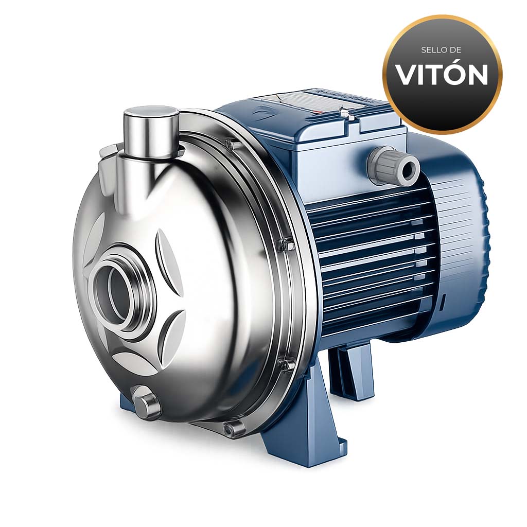 BOMBA CENTRIFUGA PEDROLLO MODELO CP 132-ST4 (VOLUTA INOX) 0,75 HP - ELEVA 24 MTS - 380V - SELL MEC. VITON
