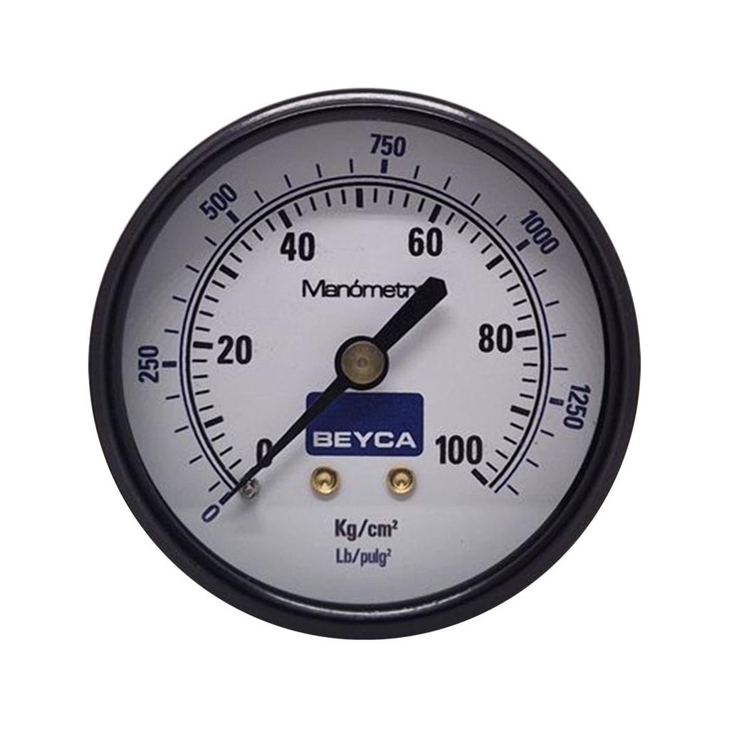 MANÓMETRO BEYCA 63MM ESTANDAR 0-100KG ROSCA POST. 1/4 BSPT