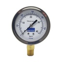 MANÓMETRO BEYCA 63MM INOX-BRONCE 0-40KG. ROSCA INF. 1/4 NPT