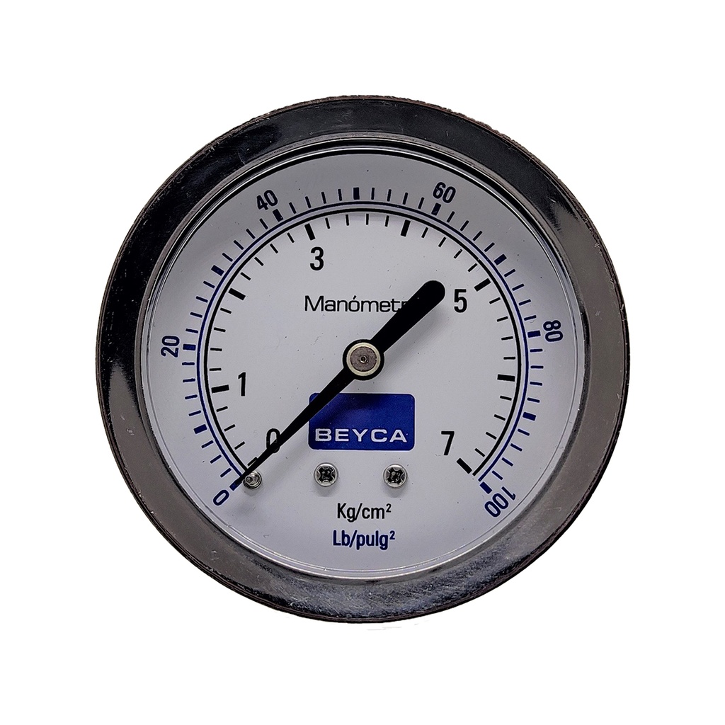 MANÓMETRO BEYCA 63MM INOX-BRONCE 0-7KG. ROSCA POST. 1/4 NPT