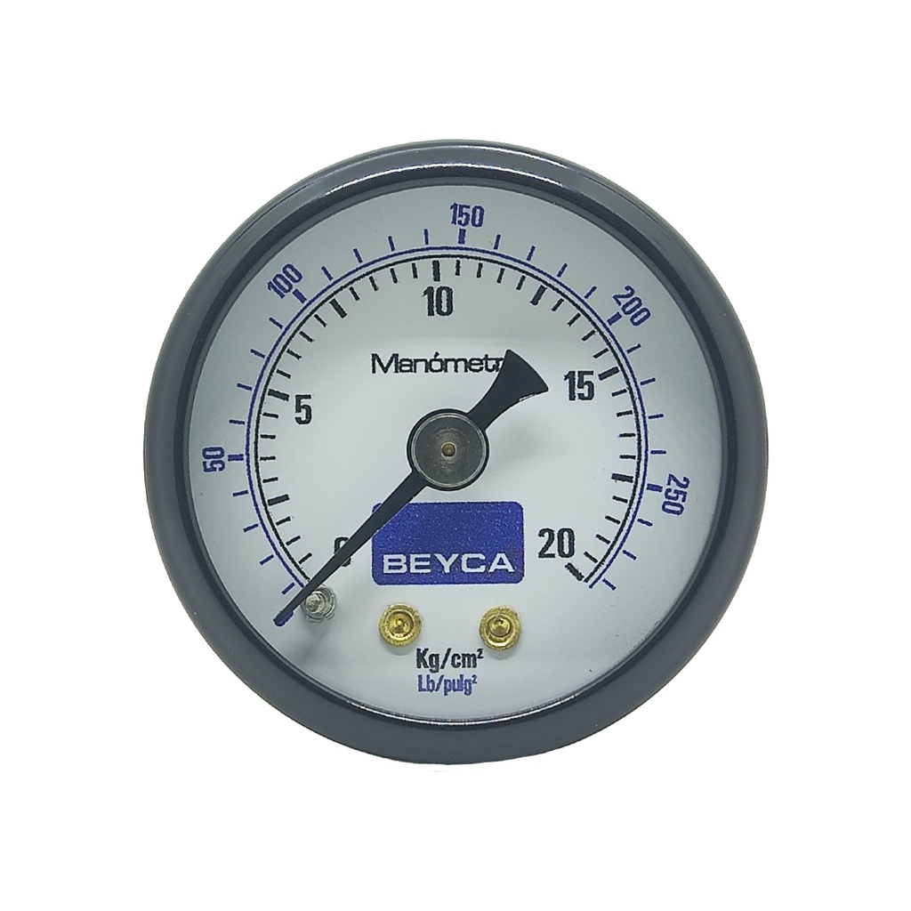 MANÓMETRO BEYCA 40MM ESTANDAR 0-20KG. ROSCA POST. 1/8 BSPT