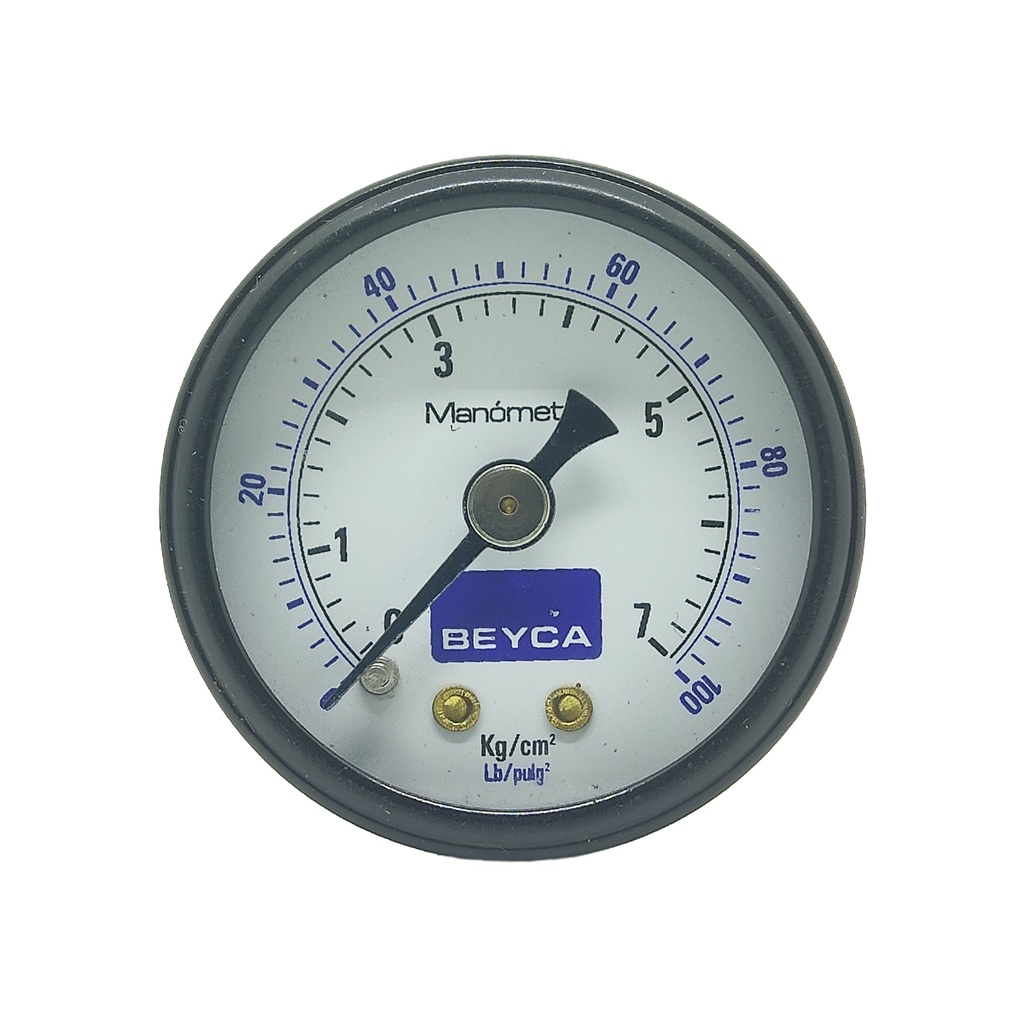 MANÓMETRO BEYCA 40MM ESTANDAR 0-7KG. ROSCA POST. 1/8 BSPT