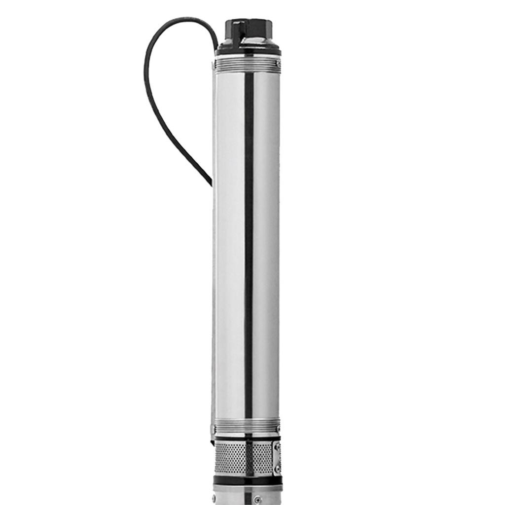 BOMBA SUMERGIBLE DE POZO PLUVIUS 4 PULGADAS MODELO SUM PP ARRANQUE DIRECTO - 1 HP - 63 MTS 