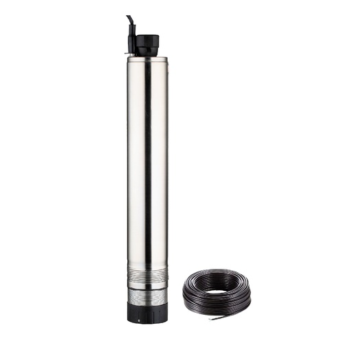 [LDW6-35-750] BOMBA SUMERGIBLE DE POZO/TANQUE LEO 4 PULGADAS MODELO LDW6-35-750 ARRANQUE DIRECTO - 1 HP - 35 MTS - 220V + CABLE