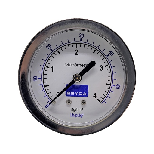 [MM2-45/5] MANÓMETRO BEYCA 63MM INOX-BRONCE 0-5KG. ROSCA POST. 1/4 NPT