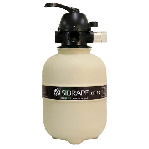 [MS-008-002-BR] FILTRO DE PISCINA SIBRAPE MODELO BR-40 - PISCINAS HASTA 44.000 LTS - CON MANÓMETRO