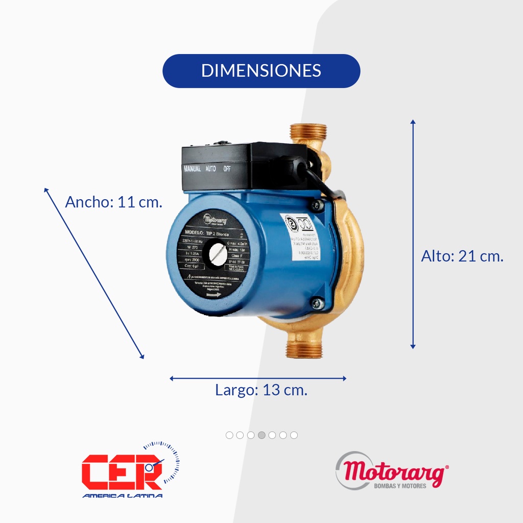 Bomba Presurizadora Tip 2 Motorarg Para Agua Presion Casa