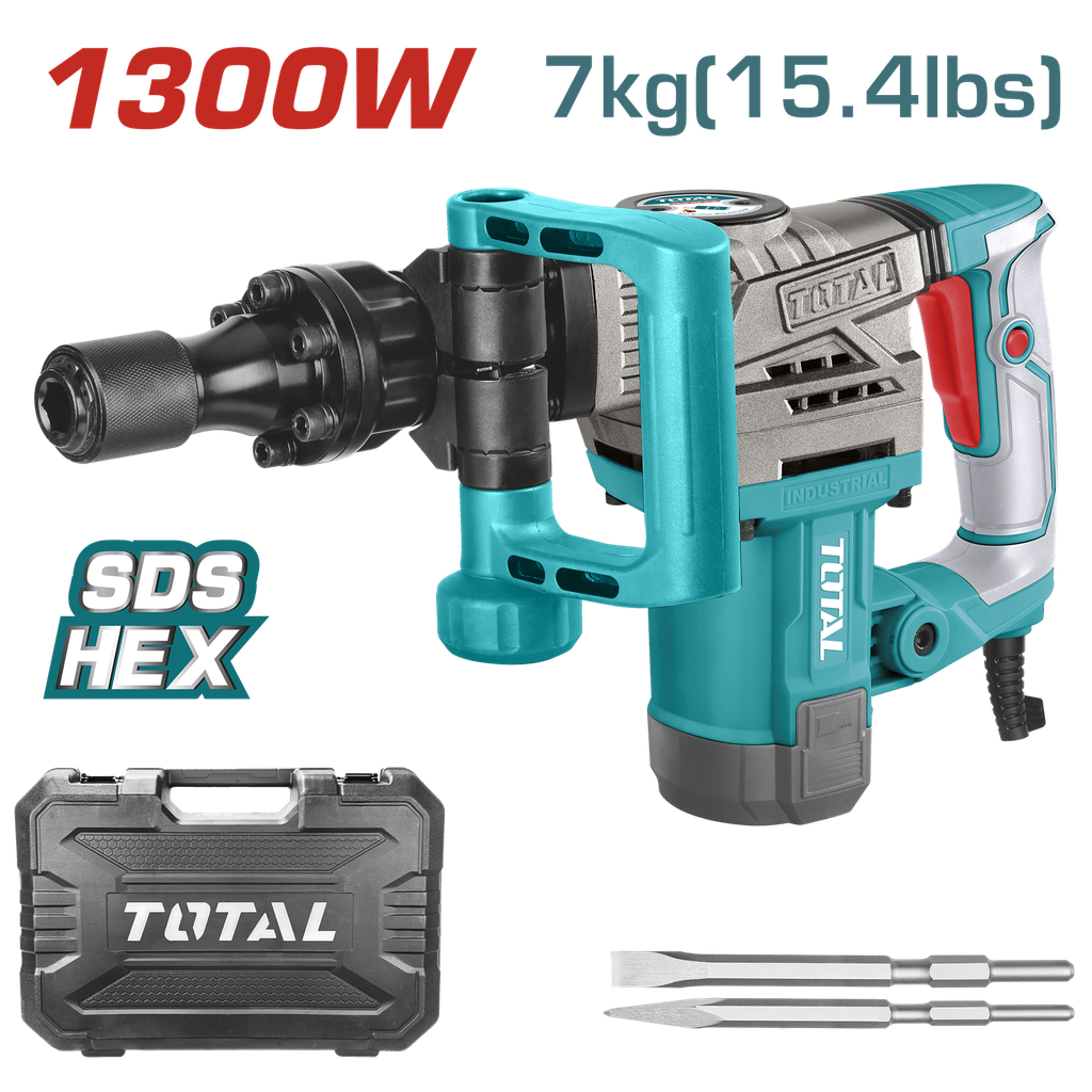 Martillo Demoledor 1300W 20J INDUSTRIAL TOTAL TH2130016-4