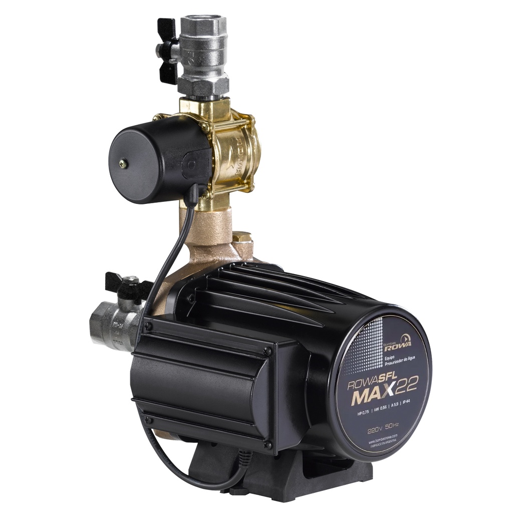 BOMBA PRESURIZADORA ROWA MODELO MAX SFL 22 HASTA 5 CONSUMOS - TANQUE ELEVADO (DISCONTINUADA)