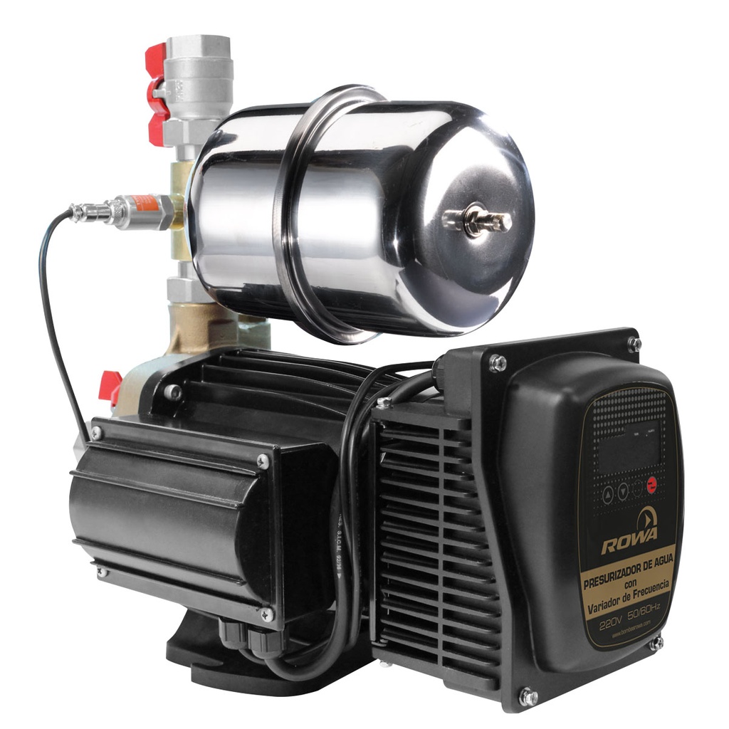 BOMBA PRESURIZADORA VELOCIDAD VARIABLE ROWA MODELO MAX PRESS 30 VF HASTA 8 CONSUMOS - TANQUE ELEVADO Y CISTERNA