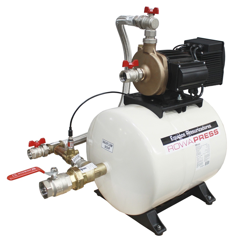 BOMBA PRESURIZADORA ROWA MODELO MAXFLOW 303 VF HASTA 6 CONSUMOS Y 18 VALVULAS - TANQUE ELEVADO Y CISTERNA