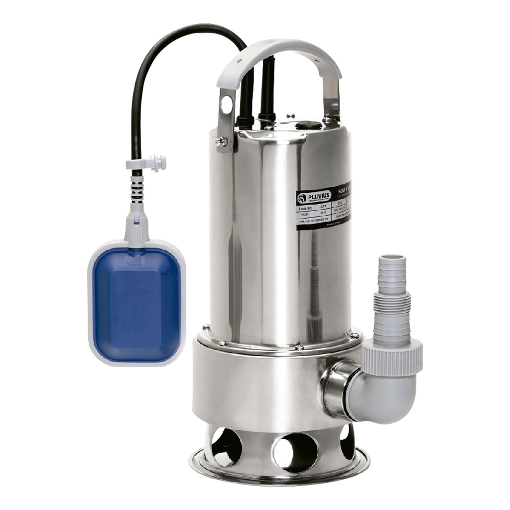 BOMBA SUMERGIBLE DE DRENAJE PLUVIUS MODELO SUM S900W - 1,2 HP - PARA AGUAS SUCIAS - 220V