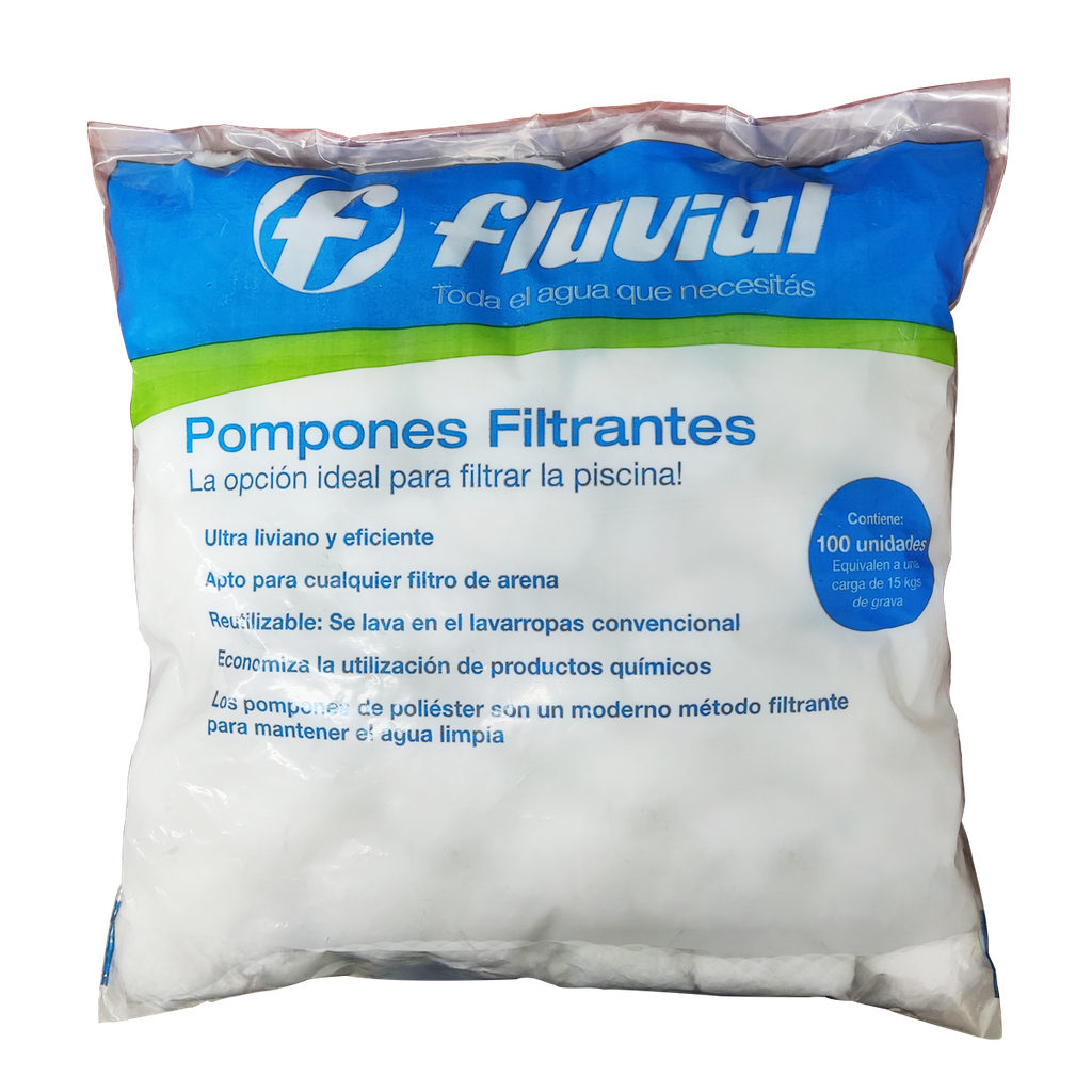 POMPONES FILTRANTES FLUVIAL - 1 UNIDAD - FILTROS HASTA 20.000 LTS