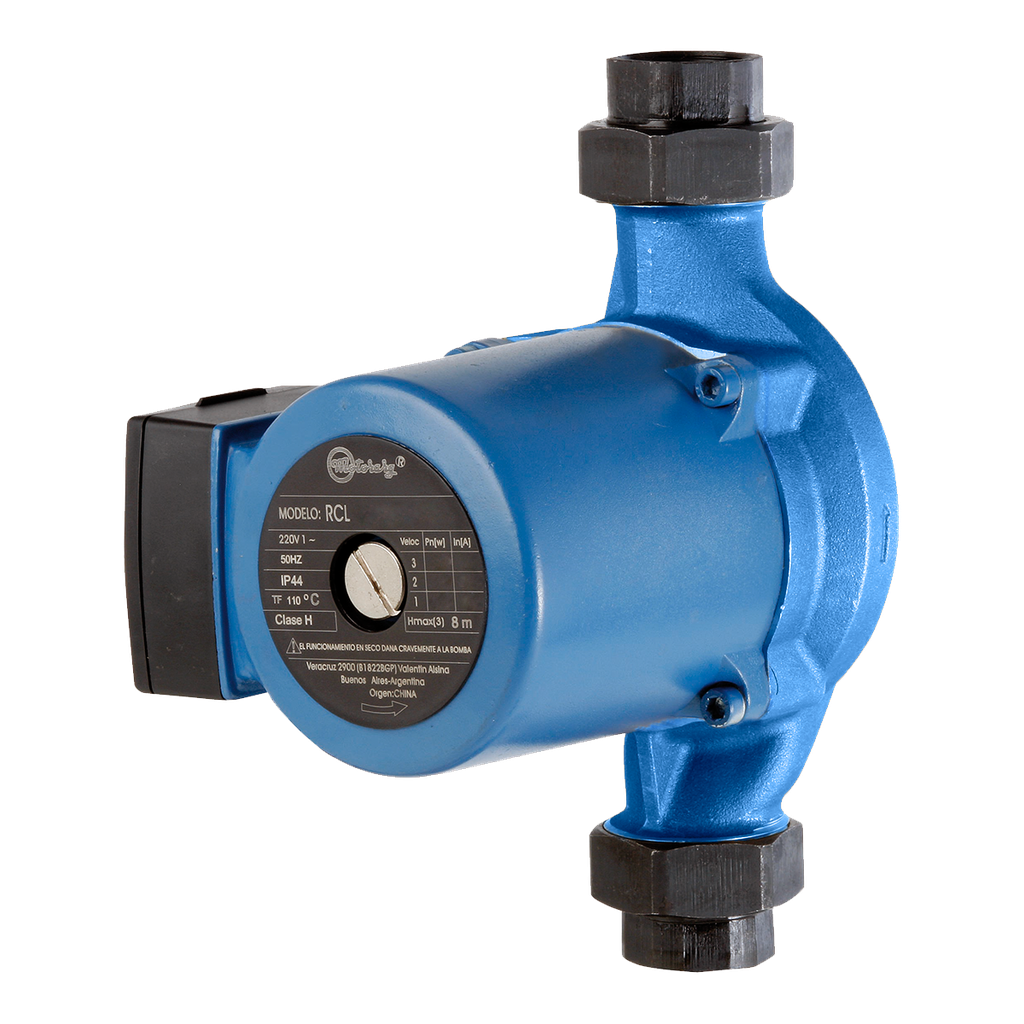 BOMBA RECIRCULADORA MOTORARG MODELO RCL-S 25-8S 180 (7/1 SANITARIA)