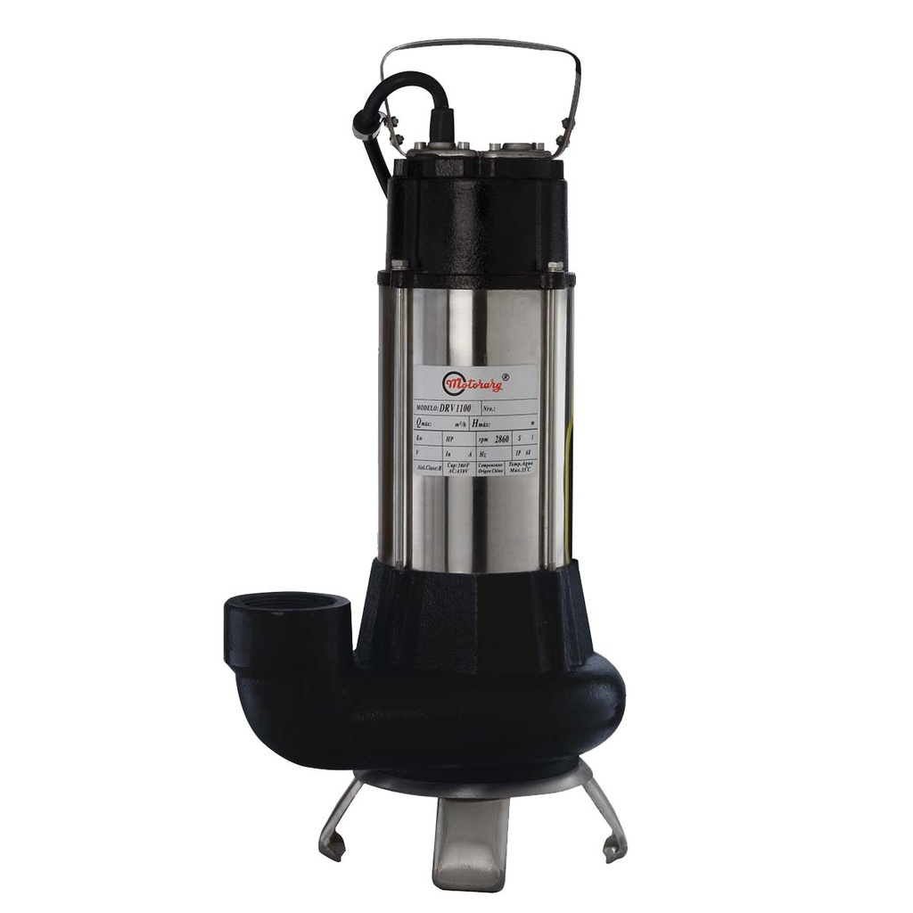 BOMBA DESAGOTE MOTORARG MODELO DRV 1100 TRIFASICA 1.5 HP