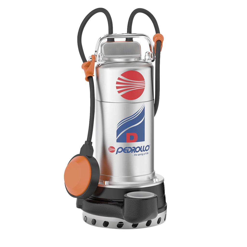 BOMBA SUMERGIBLE DE DRENAJE PLUVIAL PEDROLLO MODELO DM 8-N 0,75 HP - 220V - PARA AGUAS PLUVIALES