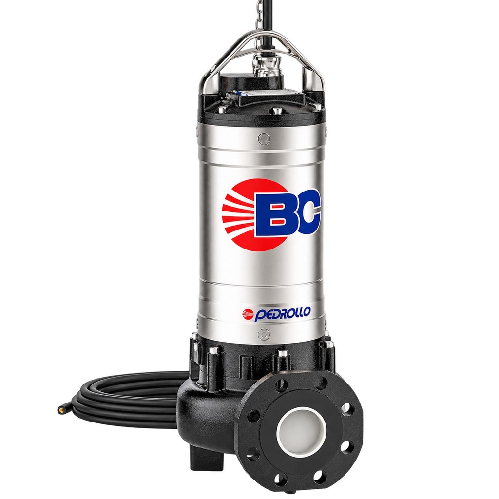 BOMBA SUMERGIBLE DE DRENAJE CLOACAL PEDROLLO MODELO BC 55/35 - 5,5 HP - 380V