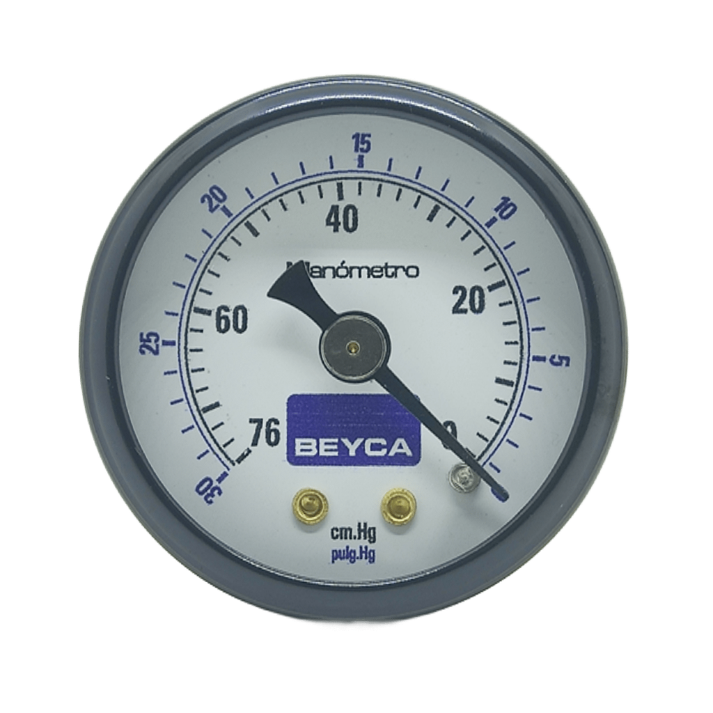 VACUOMETRO BEYCA 40MM ESTANDAR -76CMHG ROSCA POST. 1/8 BSPT
