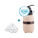 COMBO FILTRO PEARL FS-40 + CARGA FILTRANTE - PISCINAS HASTA 35.000 LTS
