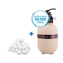 COMBO FILTRO PEARL FS-50 + CARGA FILTRANTE - PISCINAS HASTA 50.000 LTS