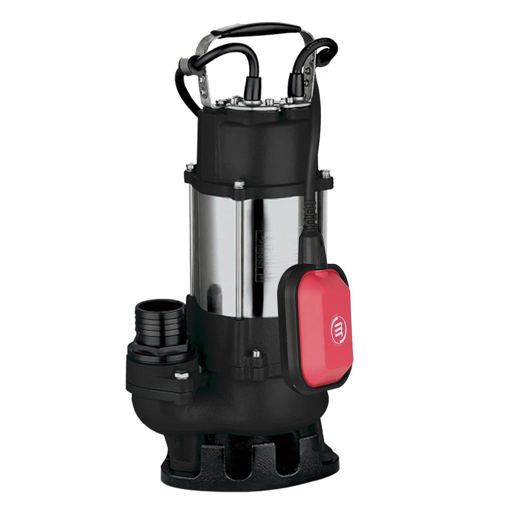 BOMBA SUMERGIBLE DE DRENAJE MOTORARG MODELO DRV 150 M - 1,5 HP - PARA AGUAS CARGADAS - 220V