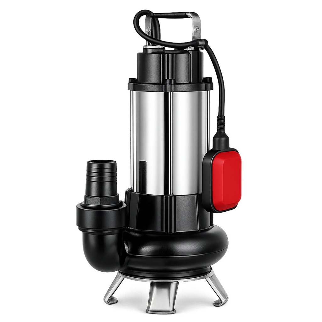 BOMBA SUMERGIBLE DE DRENAJE MOTORARG MODELO DRV 150 M - 1,5 HP - PARA AGUAS CARGADAS - 220V