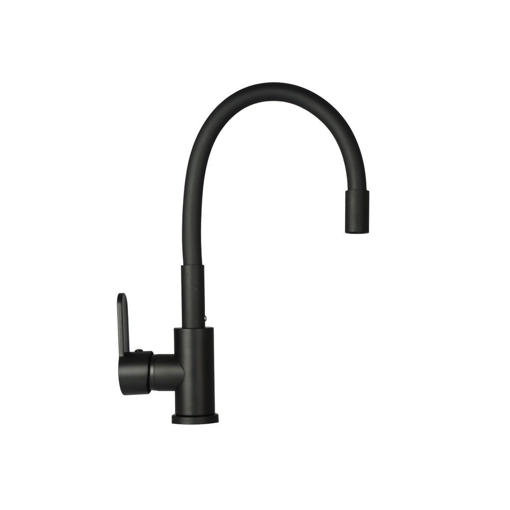 VANN - Monocomando cocina alto curvo negro