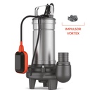 BOMBA SUMERGIBLE DE DRENAJE CLOACAL LEO MODELO LSW150X - 1,5 HP - VORTEX - 380V