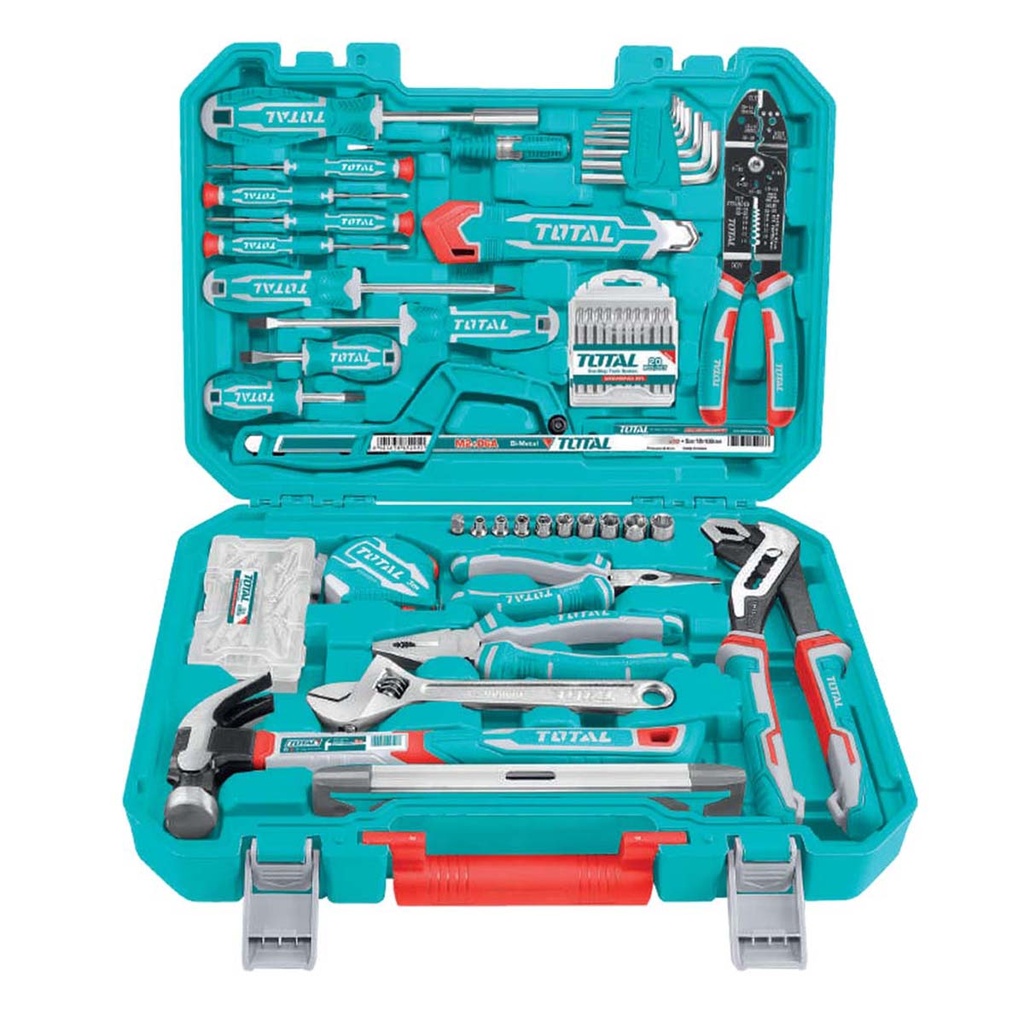 Caja de Herramientas Manuales de 168 Pcs INDUSTRIAL TOTAL THKTHP21686-4