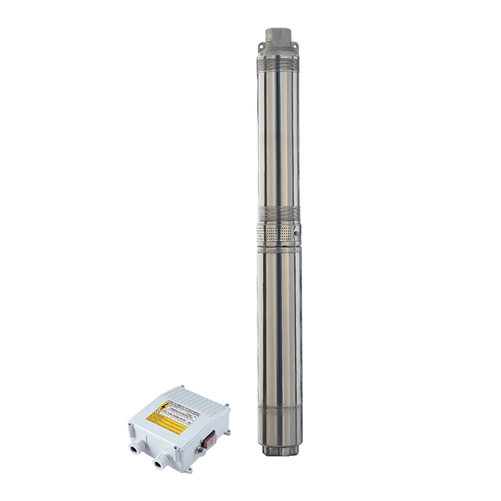 BOMBA SUMERGIBLE DE POZO LEO 4 PULGADAS MODELO 4XR12/20-4 CON TABLERO - 5,5 HP - 142 MTS - 380V