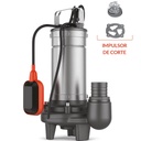 BOMBA SUMERGIBLE DE DRENAJE CLOACAL LEO MODELO LSWm150CA - 1,5 HP - TRITURADORA - 220V