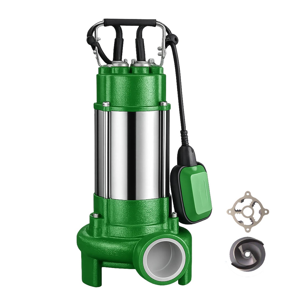  BOMBA SUMERGIBLE DE DRENAJE CLOACAL ROWA MODELO DRAIN 1300 PLUS - 1,8 HP - TRITURADORA - 220V