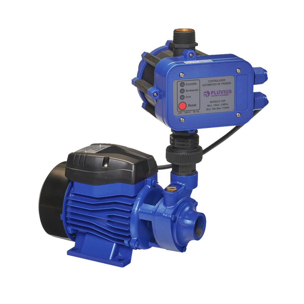 BOMBA PRESURIZADORA PLUVIUS MODELO KIT PRES QB HASTA 4 CONSUMOS - TANQUE ELEVADO Y CISTERNA