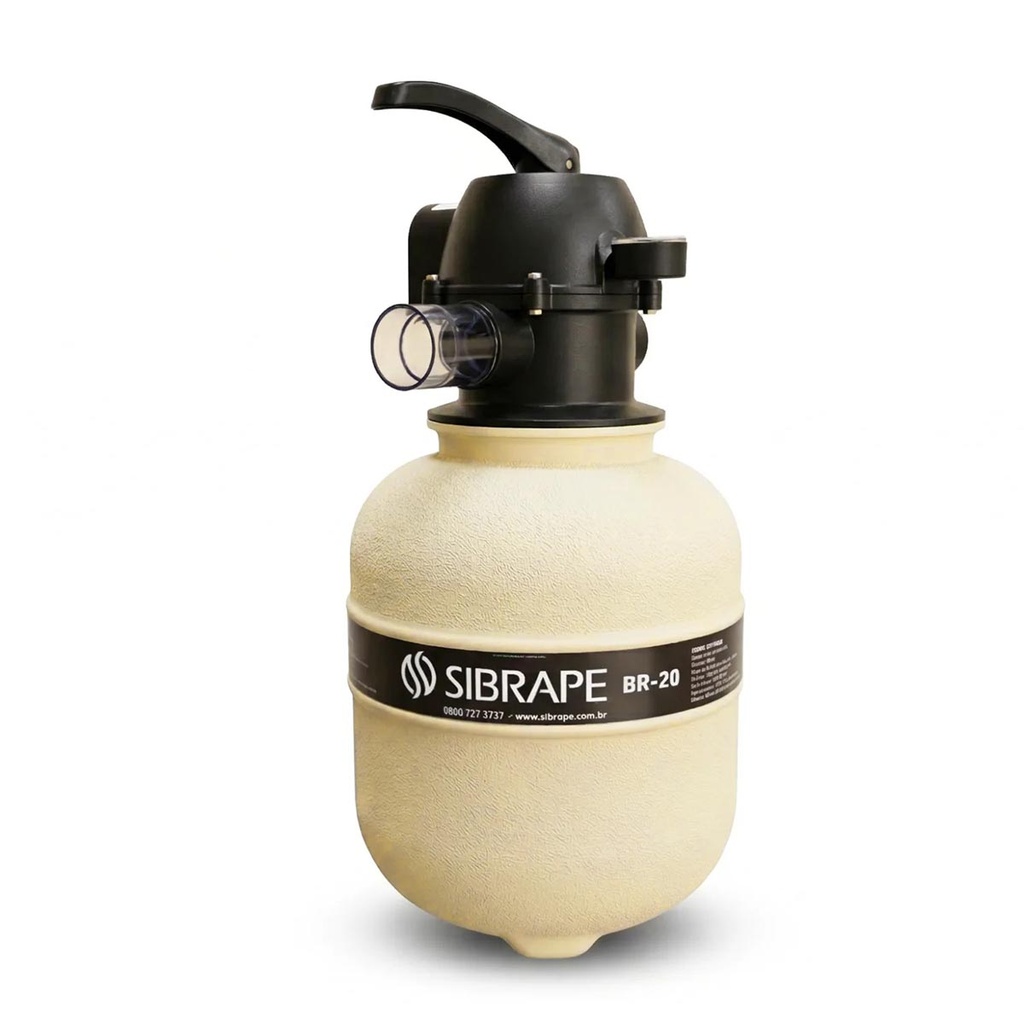 FILTRO DE PISCINA SIBRAPE MODELO BR-20 - PISCINAS HASTA 20.000 LTS - CON MANÓMETRO