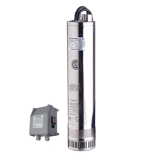 [100SCM304-0.55] ELECTROBOMBA SUMERGIBLE DE TANQUE/POZO CZERWENY MODELO 100SCM304-0.55 S/F - 0.75 HP - 34 MTS - 220V