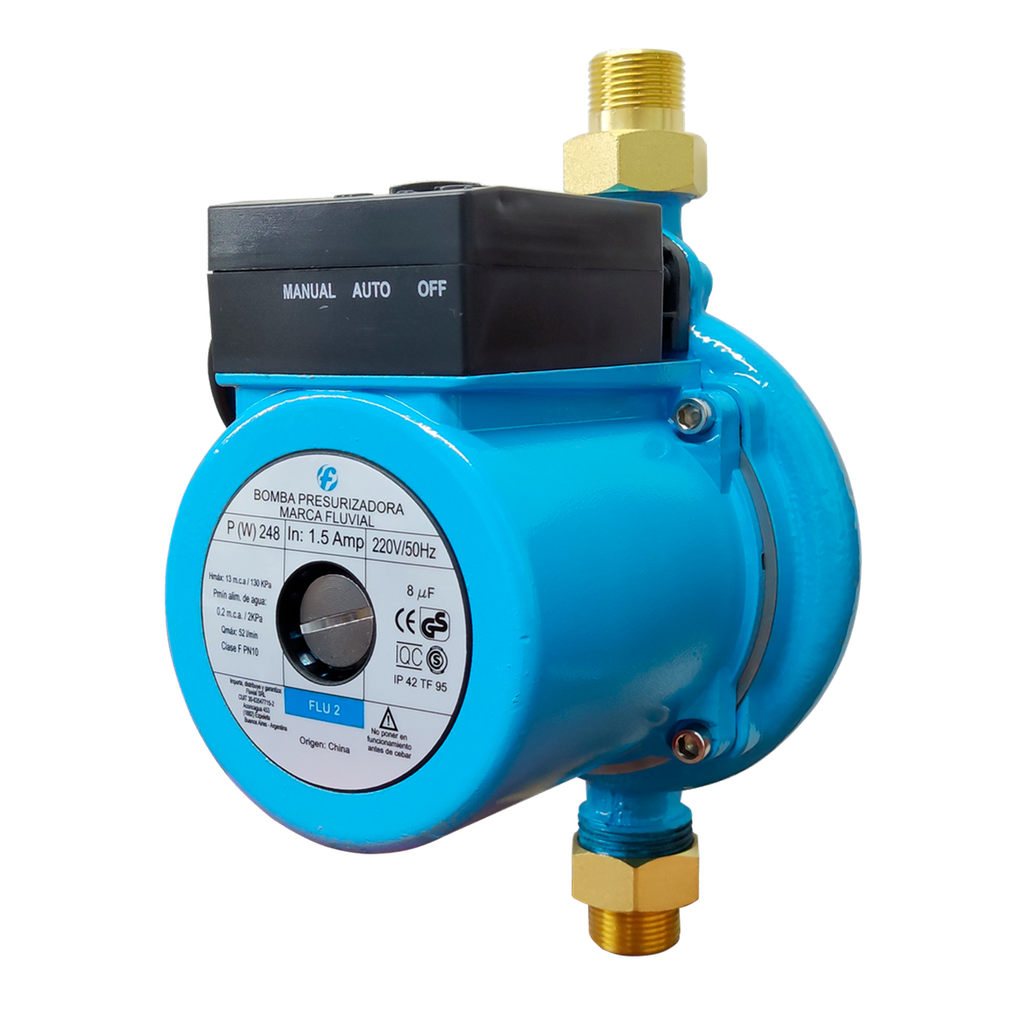 [114101] BOMBA PRESURIZADORA FLUVIAL MODELO FLU 2 HASTA 4 CONSUMOS - TANQUE ELEVADO