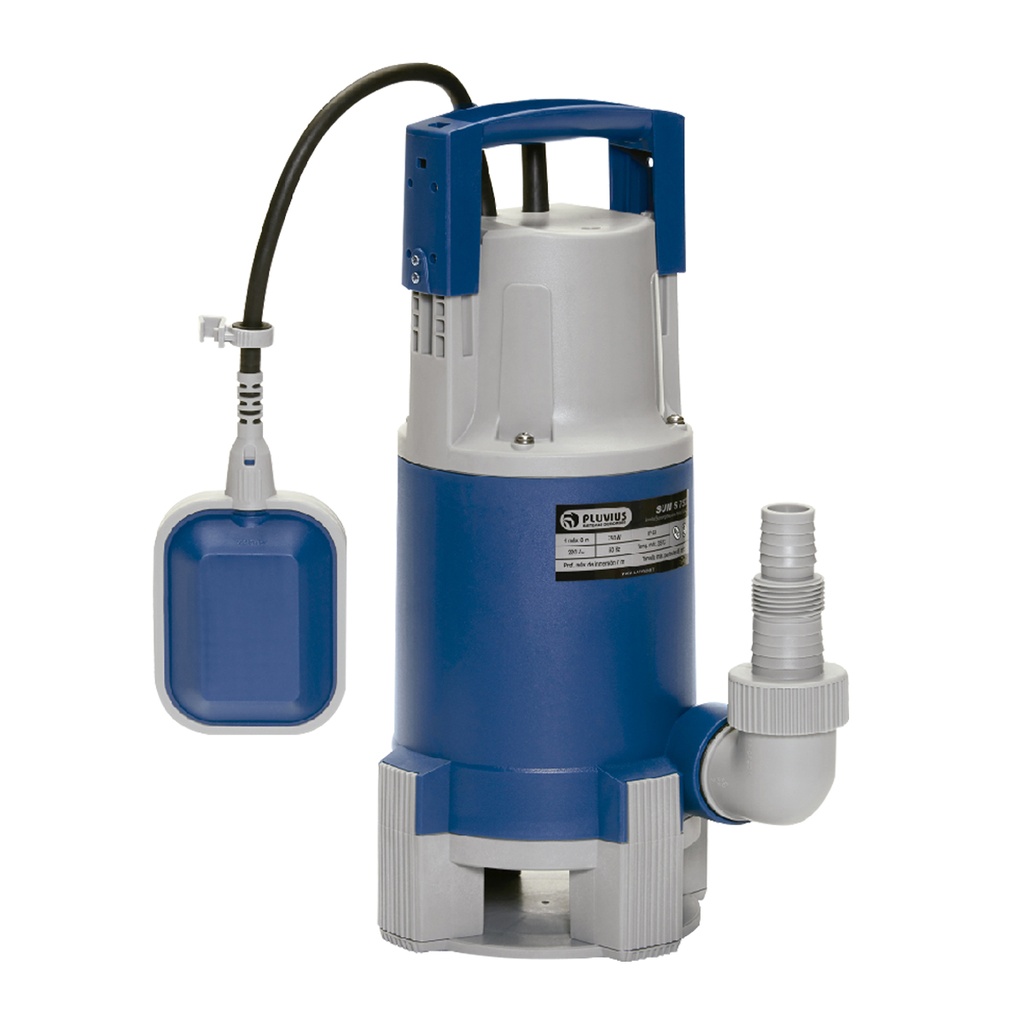 [2313] BOMBA SUMERGIBLE DE DRENAJE PLUVIUS MODELO SUM S 400W - 0,5 HP - PARA AGUAS SUCIAS - 220V