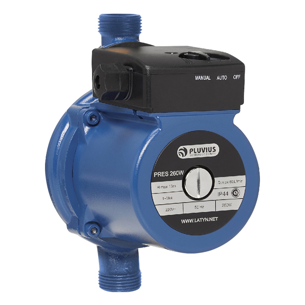 [2335] BOMBA PRESURIZADORA PLUVIUS MODELO PRES 260W HASTA 3 CONSUMOS - TANQUE ELEVADO