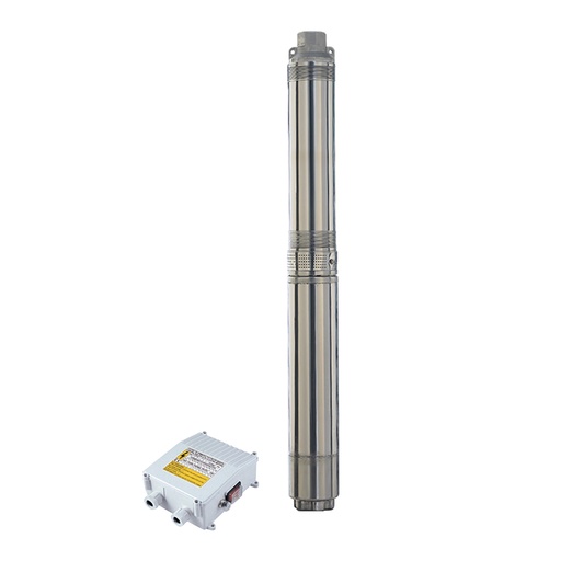 [4XRm8/9-1.1] BOMBA SUMERGIBLE DE POZO LEO 4 PULGADAS MODELO 4XRM8/9-1.1 CON TABLERO - 1,5 HP - 57 MTS - 220V