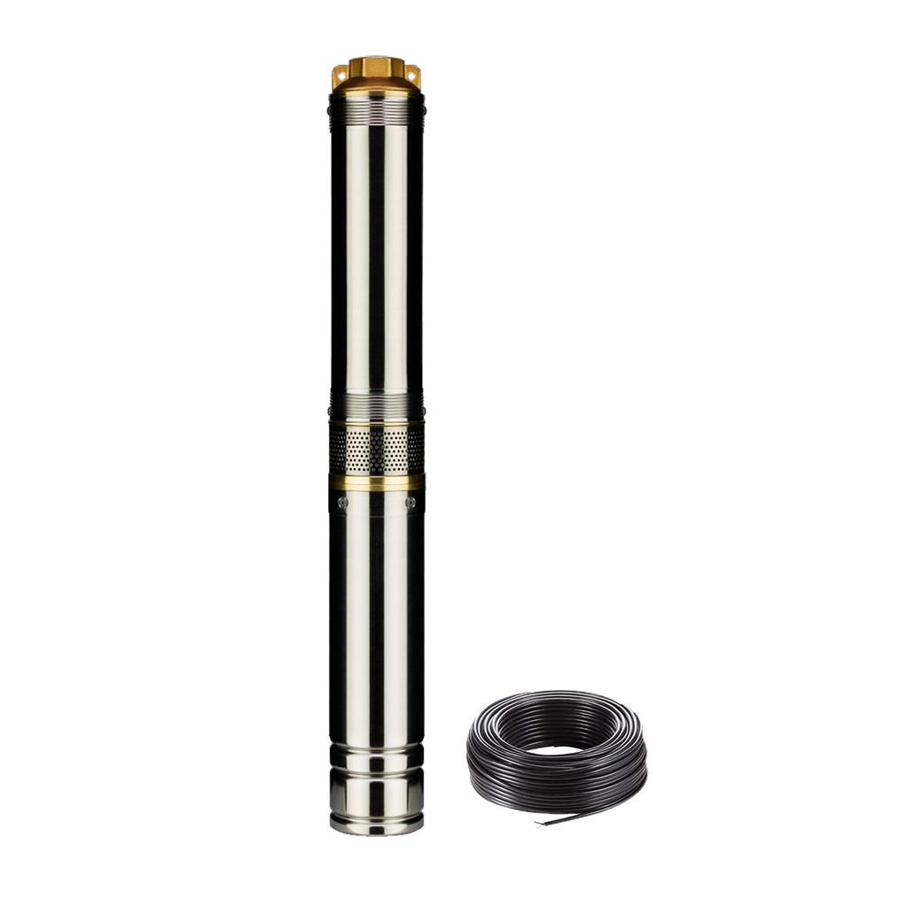 [75QJD130 S/TAB] BOMBA SUMERGIBLE DE POZO CZERWENY 3 PULGADAS MODELO 75QJD130 DE ARRANQUE DIRECTO - 1 HP - 108 MTS - 220V
