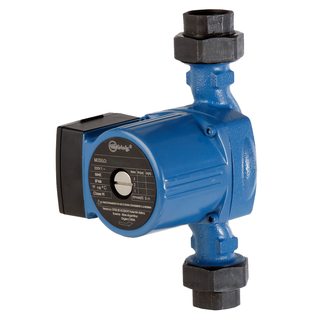 [A.RE.2.2553.M] BOMBA RECIRCULADORA MOTORARG MODELO RCL 25-5S 130 (4/1) - 5 A 9 RADIADORES - 220V