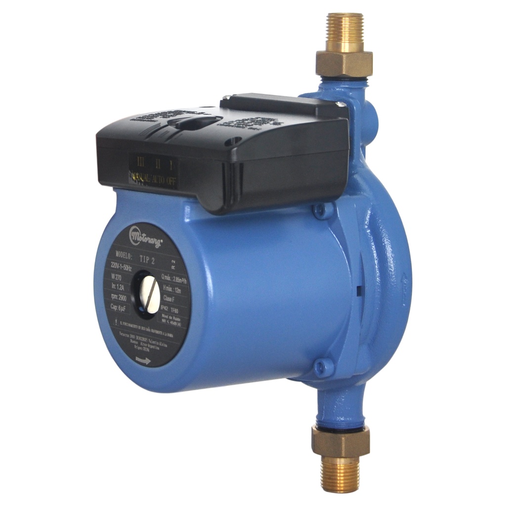 [A.TI.3.0002.M] BOMBA PRESURIZADORA MOTORARG MODELO TIP 2 HASTA 3 CONSUMOS - TANQUE ELEVADO