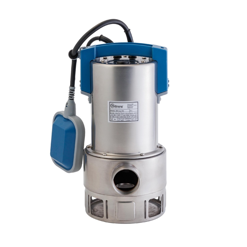 [F.SM.2.0005.M] BOMBA SUMERGIBLE DE DRENAJE MOTORARG MODELO SM INOX 400 - 0,65 HP - PARA AGUAS SUCIAS - 220V