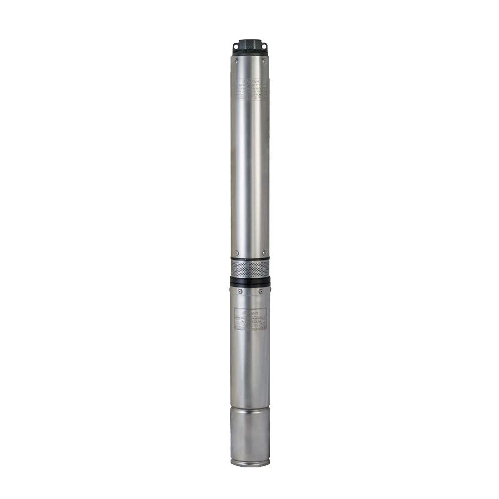 [H.VA.2.S310.M] BOMBA SUMERGIBLE DE POZO VASSER 4 PULGADAS MODELO BS4-100-2A DE ARRANQUE DIRECTO - 1 HP - 55 MTS - 220V