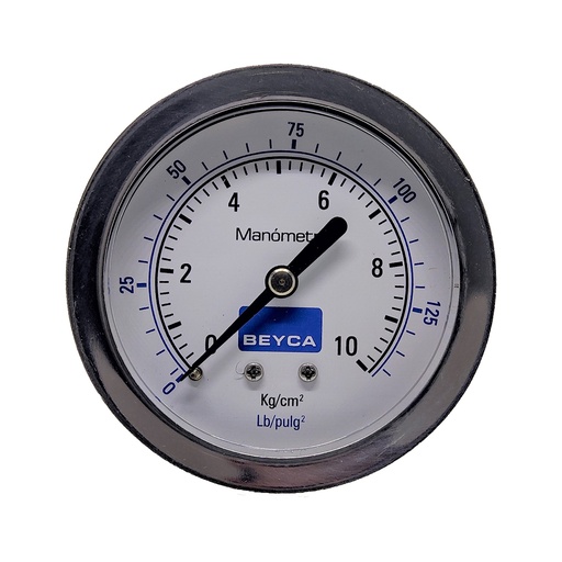 [MM2-45/10] MANÓMETRO BEYCA 63MM INOX-BRONCE 0-10KG. ROSCA POST. 1/4 NPT