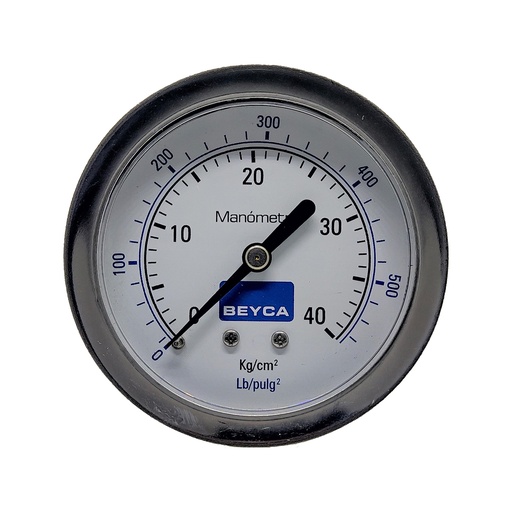 [MM2-45/40] MANÓMETRO BEYCA 63MM INOX-BRONCE 0-40KG. ROSCA POST. 1/4 NPT