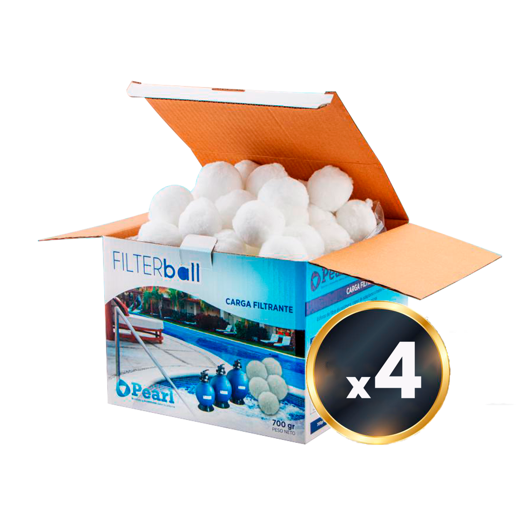 [SCF100070x4] POMPONES FILTRANTES PEARL - 4 UNIDADES - PARA FILTRO FS-75