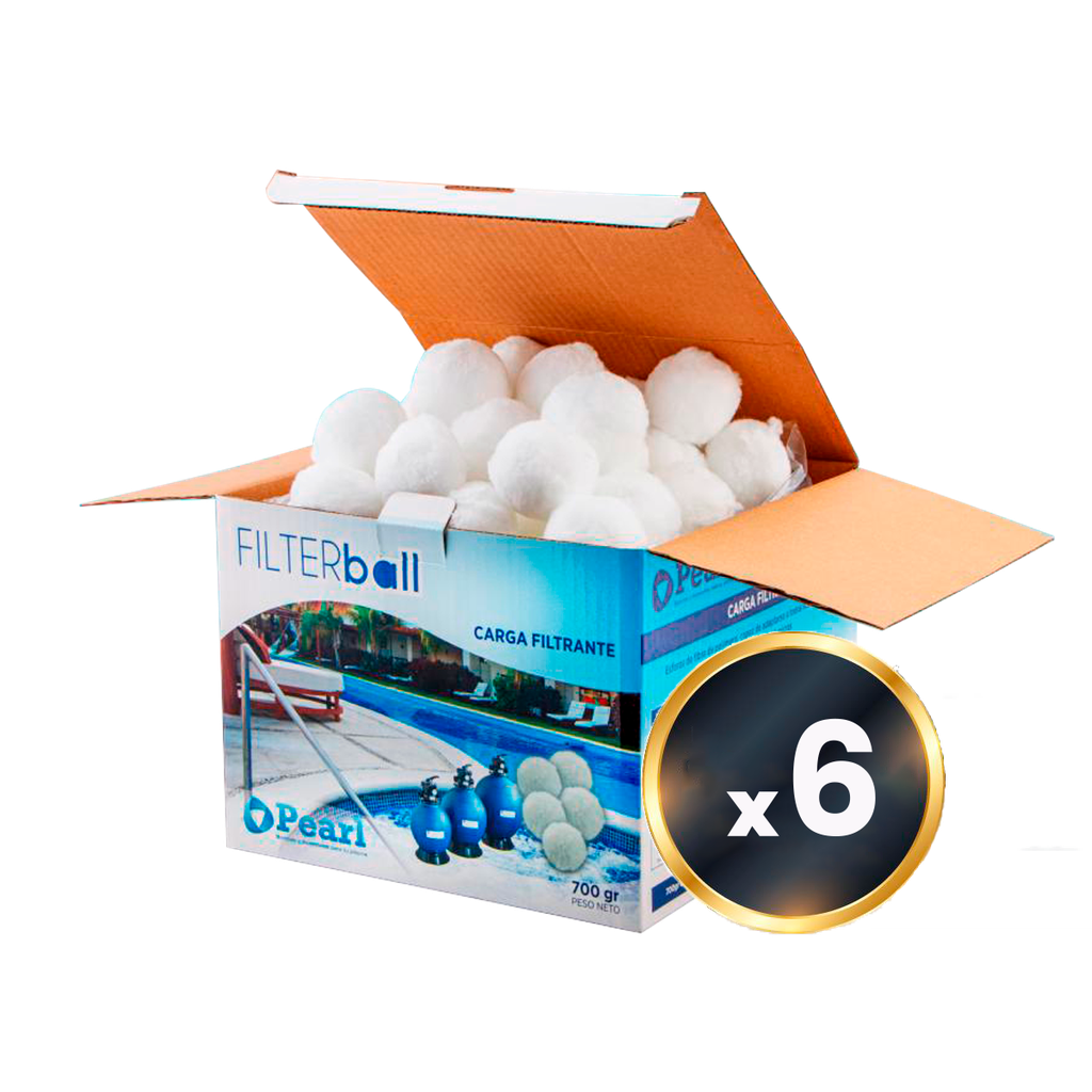 [SCF100070x6] POMPONES FILTRANTES PEARL - 8 UNIDADES - PARA FILTRO FS-100