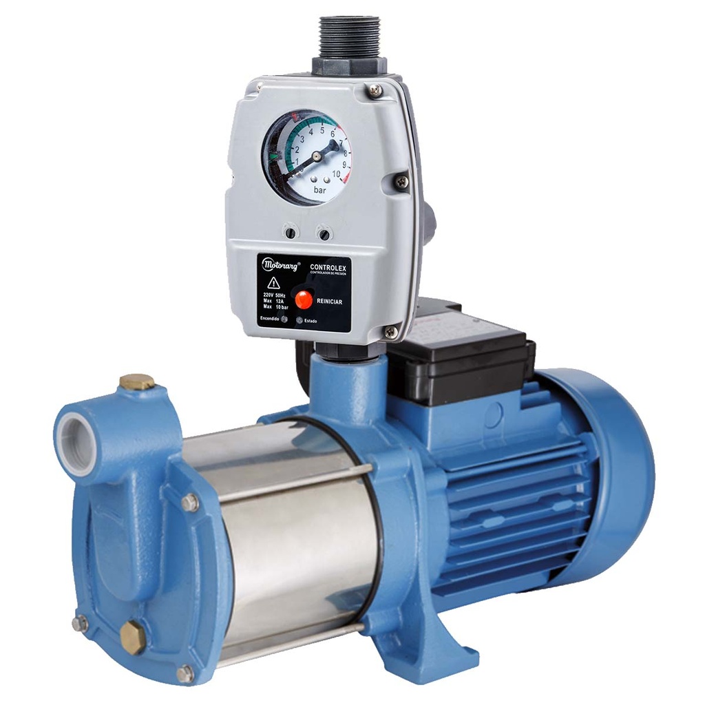 [B.BE.C.0008.M] BOMBA PRESURIZADORA MOTORARG MODELO BME PRES HASTA 6 CONSUMOS - TANQUE ELEVADO Y CISTERNA 